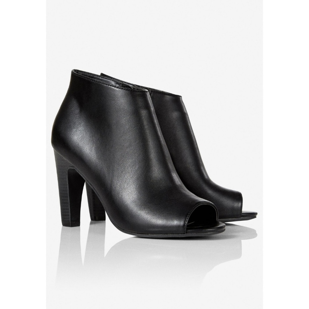 Express peep-toe booties